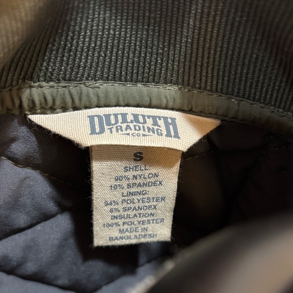 Duluth Trading Co Women's Quilted Bomber Jacket - Olive Work Warm - Picture 2 of 11